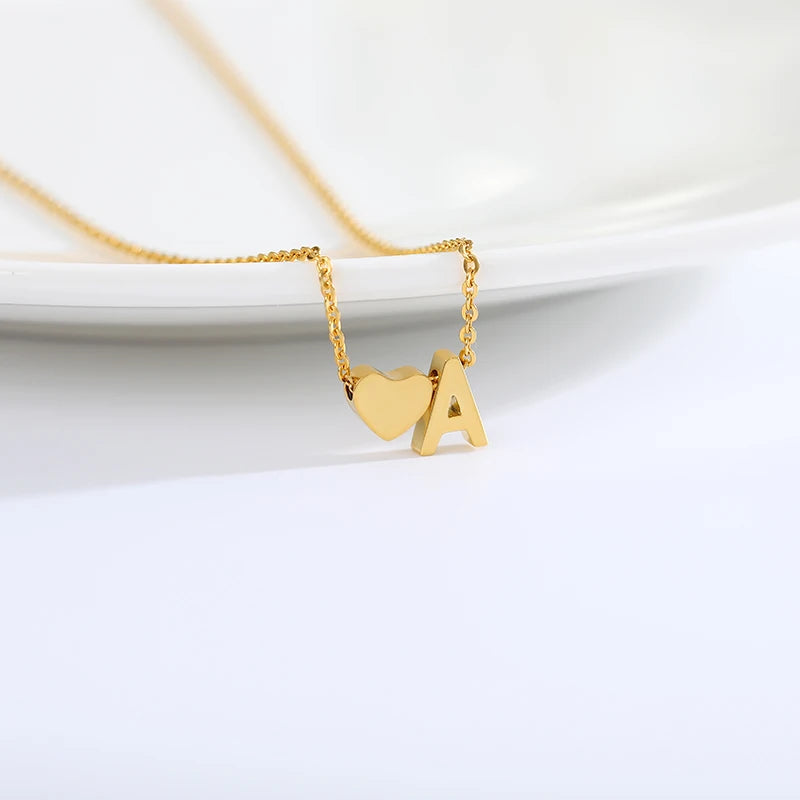 Initial Heart Necklace