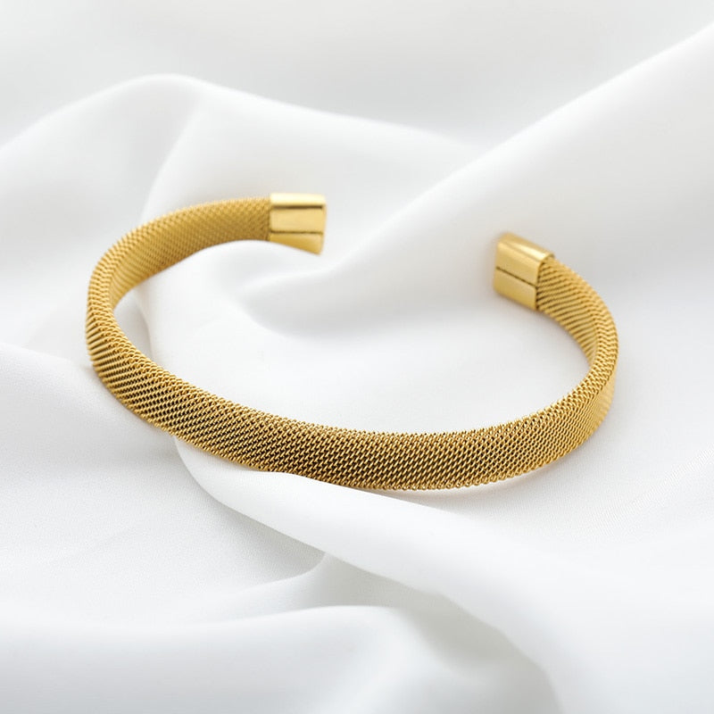 Adjustable Milanese Mesh Bracelet