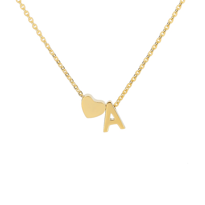Initial Heart Necklace
