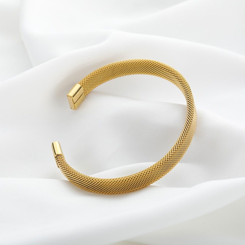 Adjustable Milanese Mesh Bracelet