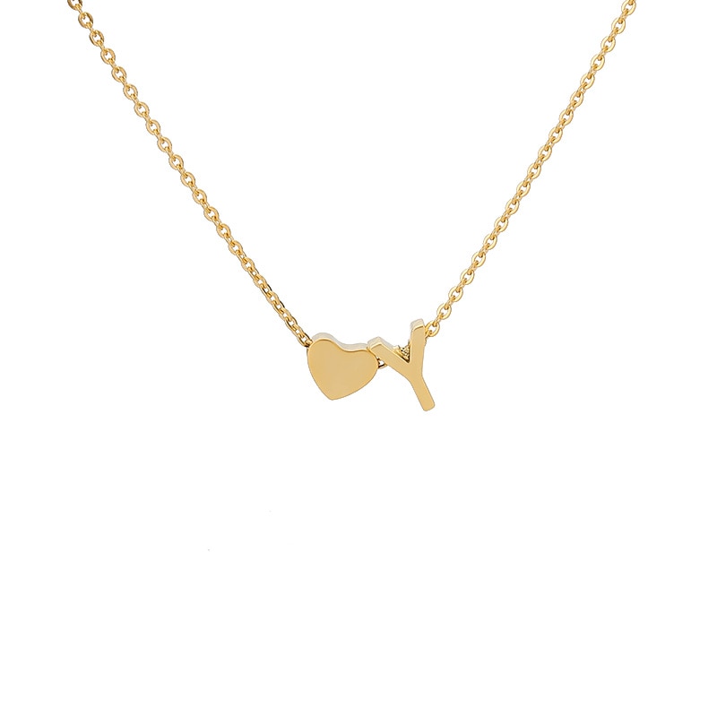 Initial Heart Necklace