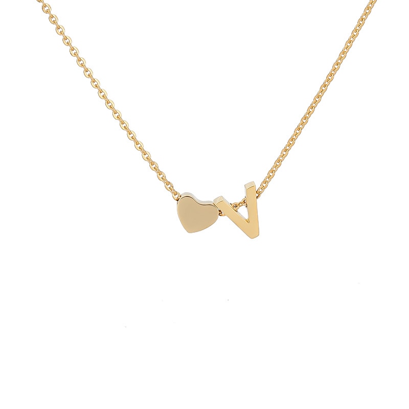 Initial Heart Necklace