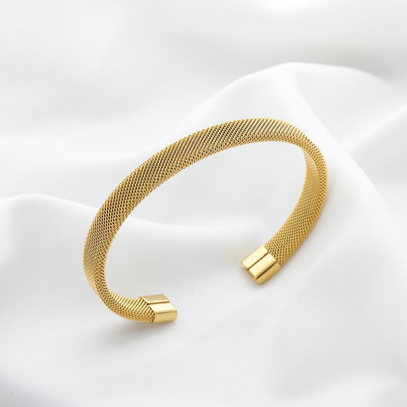 Adjustable Milanese Mesh Bracelet