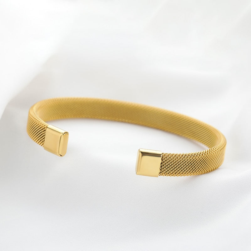 Adjustable Milanese Mesh Bracelet