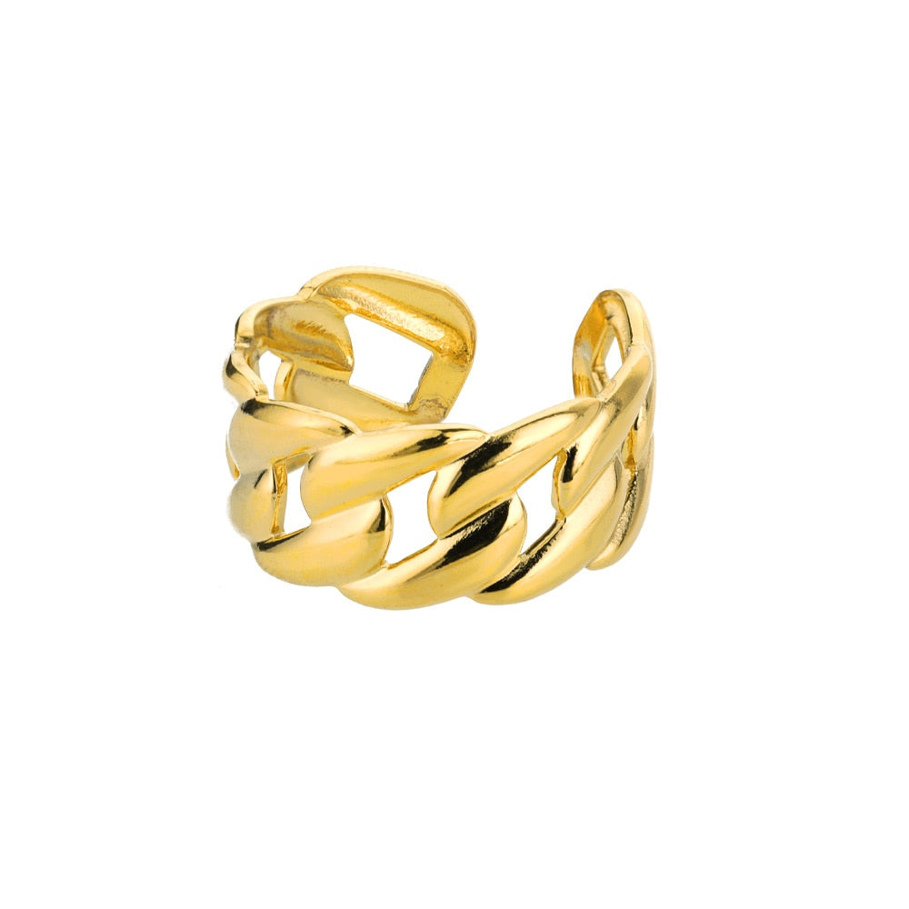 Curb Cuban Link Ring