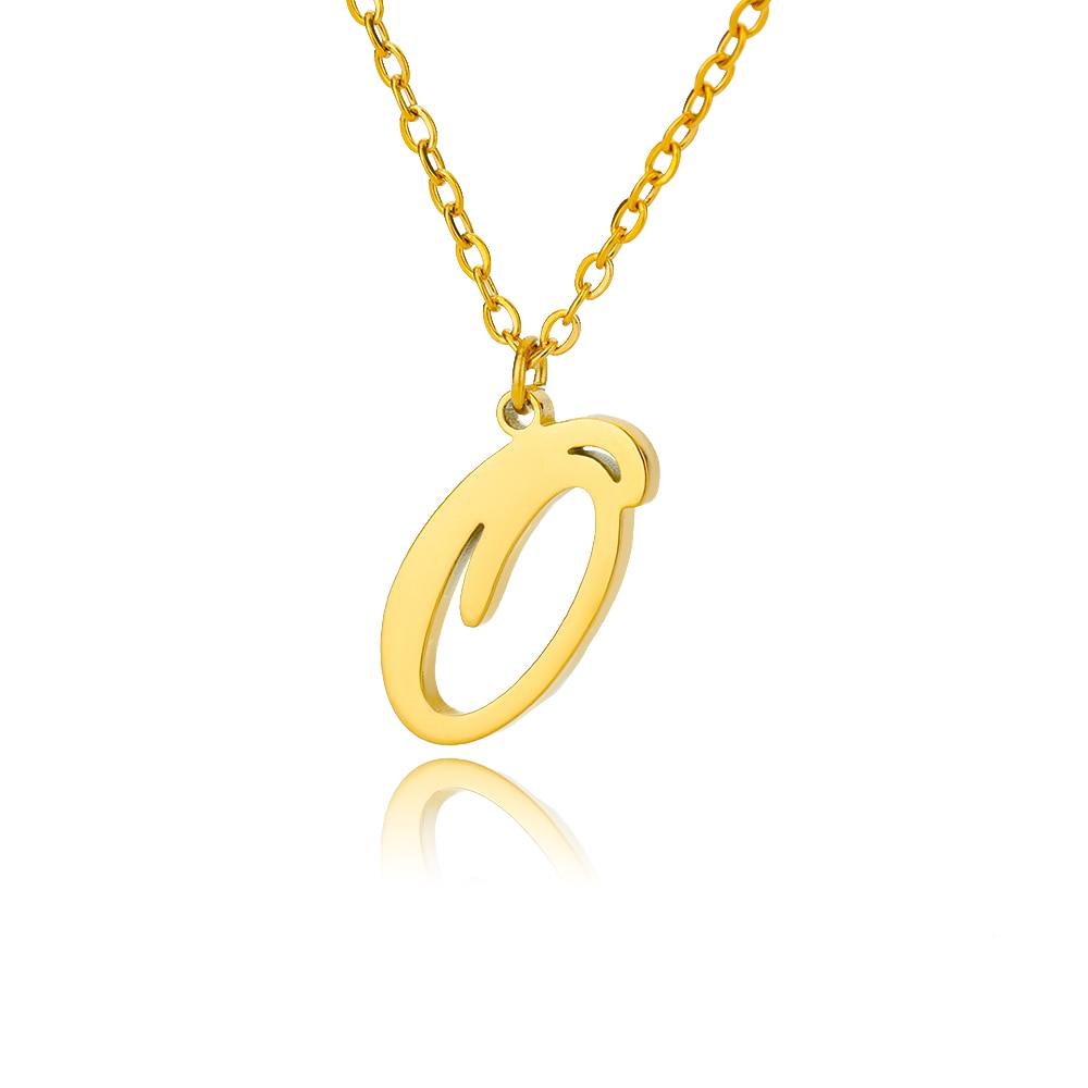 Cursive Initial Letter Necklace