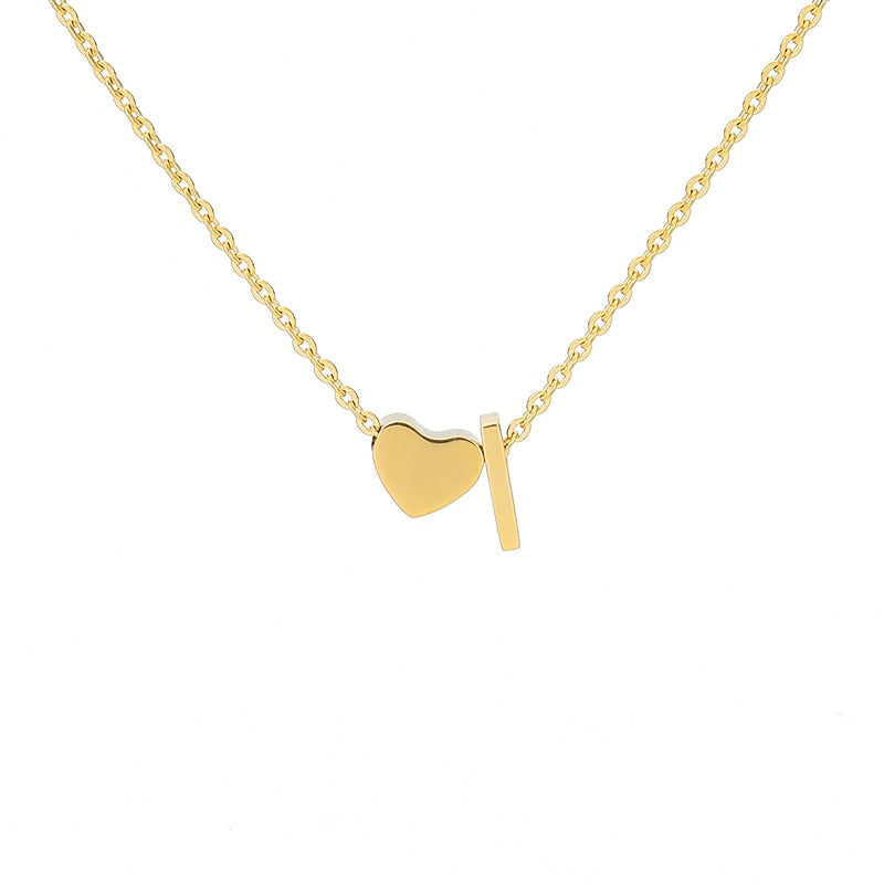 Initial Heart Necklace