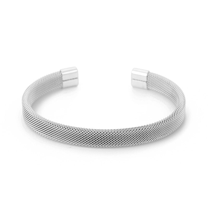 Adjustable Milanese Mesh Bracelet