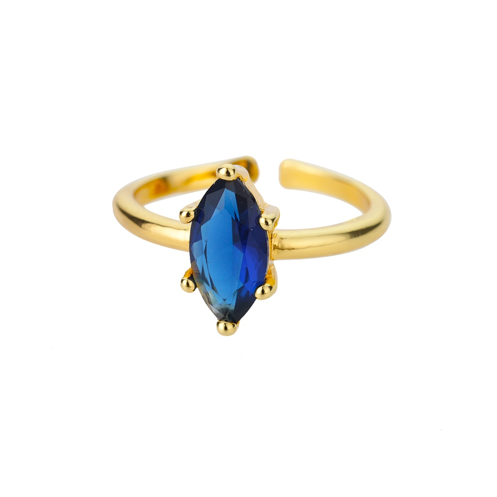 Teardrop Gemstone Ring