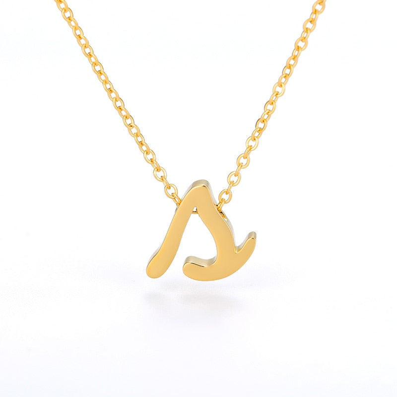 Dainty Lower Case Initial Letter Necklace