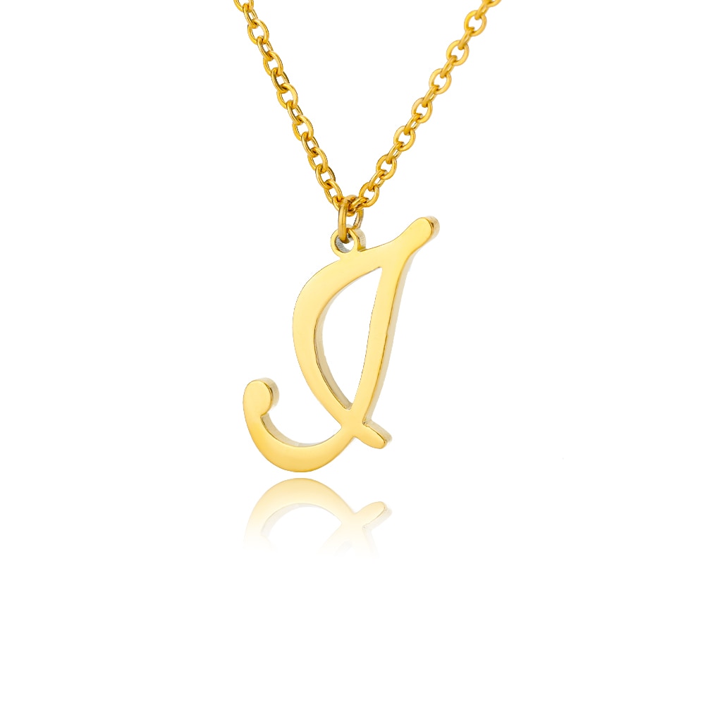 Cursive Initial Letter Necklace