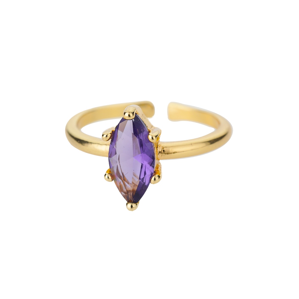 Teardrop Gemstone Ring