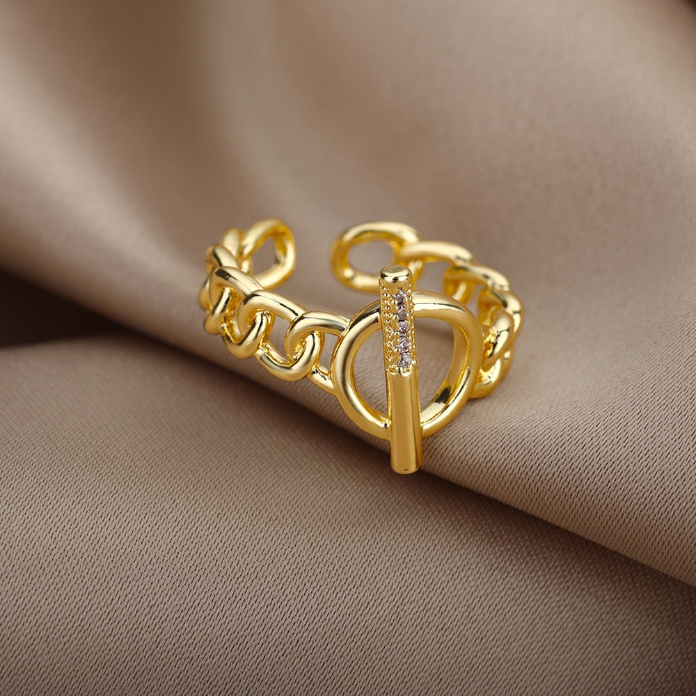 Cuban Link Toggle Ring – Jewelry For Keeps