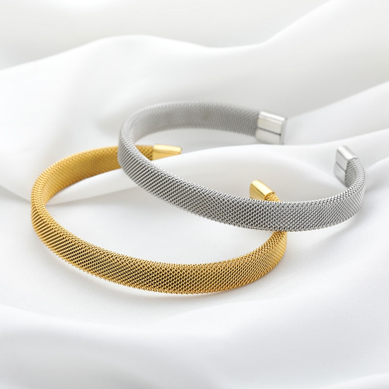 Adjustable Milanese Mesh Bracelet