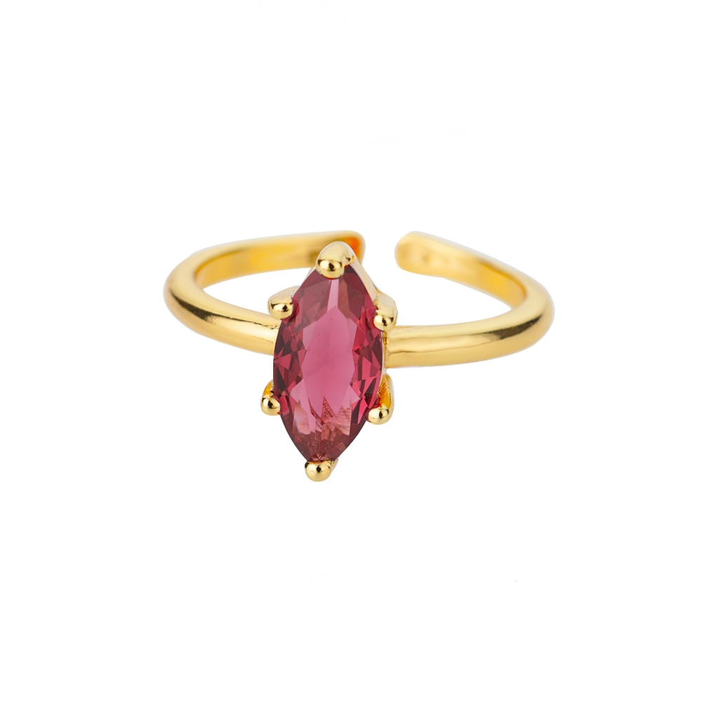 Teardrop Gemstone Ring