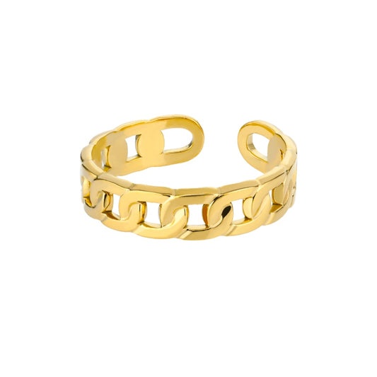 Adjustable Cuban Link Ring