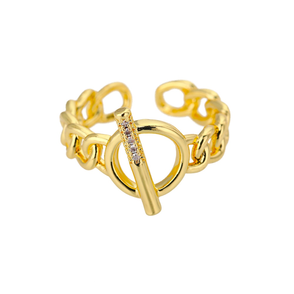 Cuban Link Toggle Ring